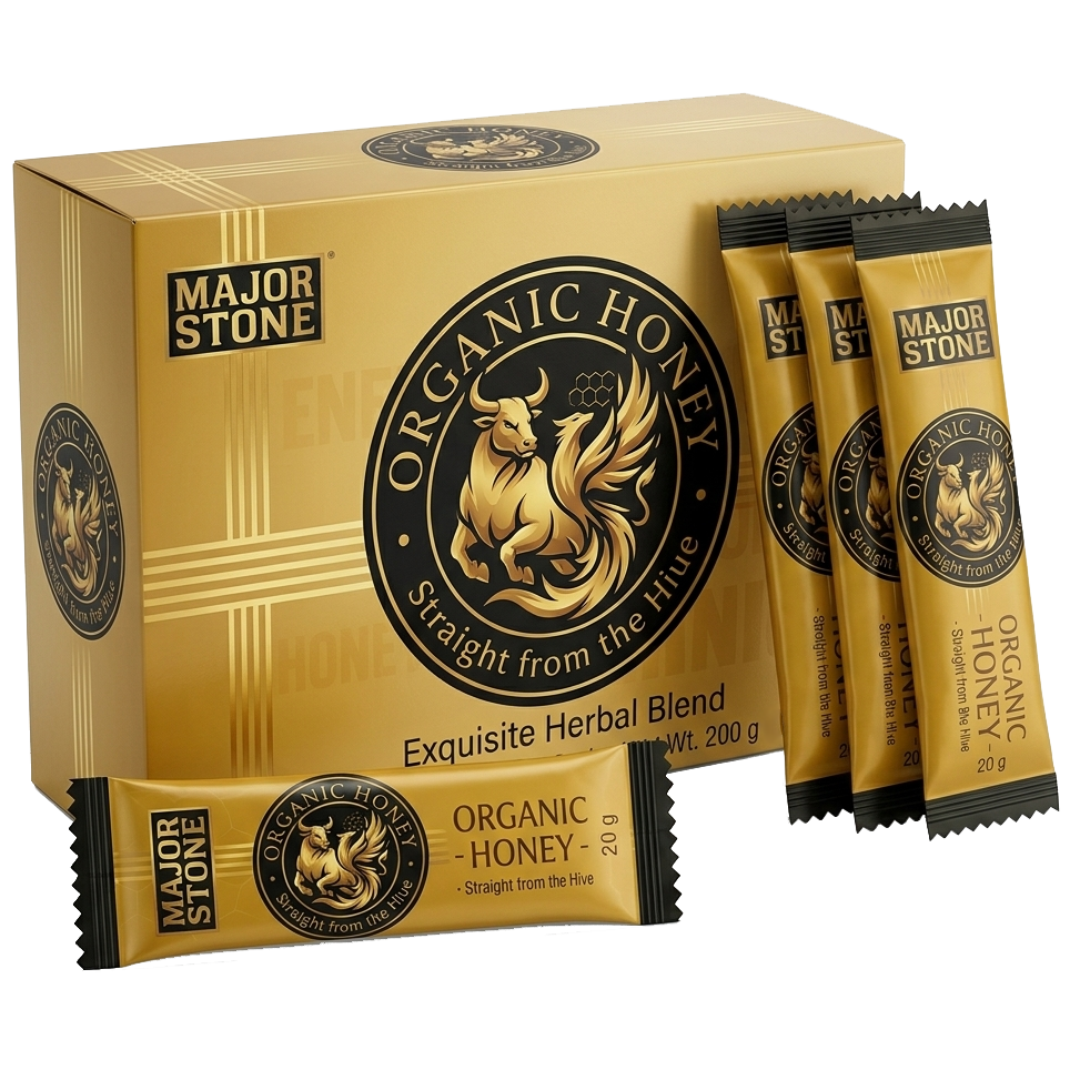 Major Stone™ Organic Honey - Excuisite Herbal Blend for Men - Made With Potent Herbal Extracts